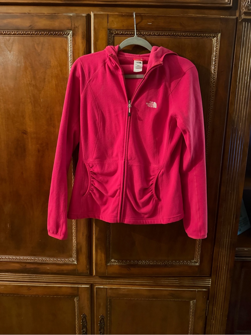 The North Face womens pink Fleece Jacket - Full Zip Comfort hooded